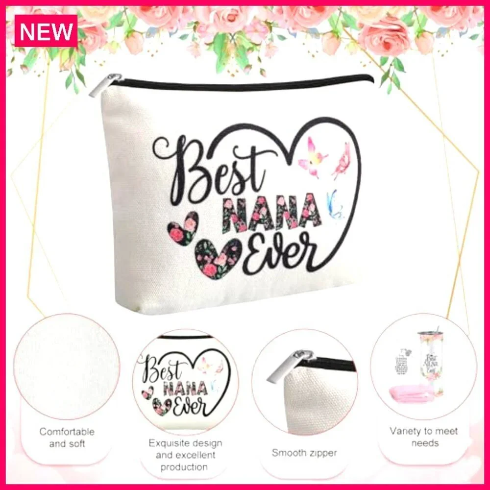 Gift Set with Tote Bag, Makeup Bag, Stainless Steel Tumbler, Socks, Keychain